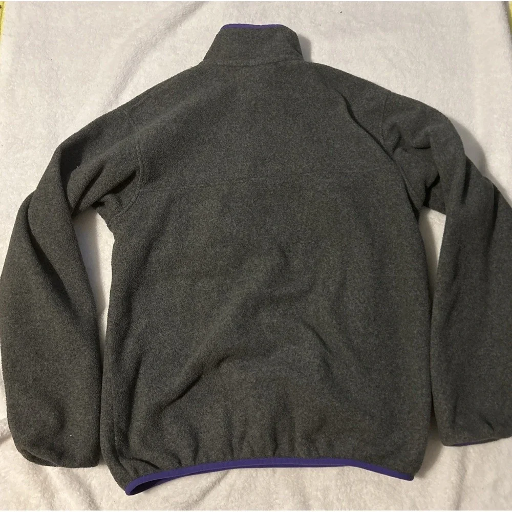 Patagonia Pullover Womens M Gray Purple Synchilla Snap-T Fleece - Picture 4 of 8